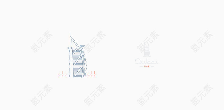 UAE特色线条建筑