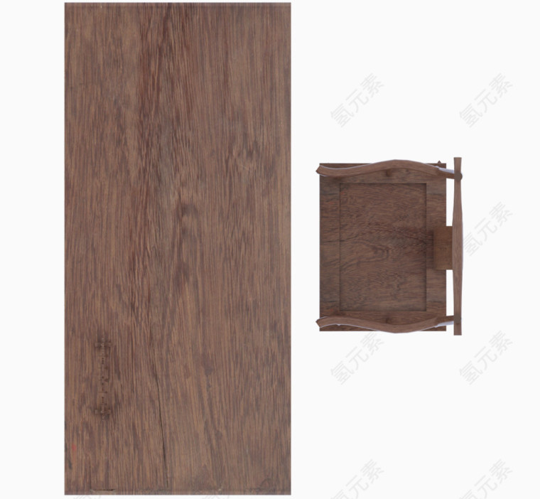 户型图彩平图办公室实木木纹桌椅