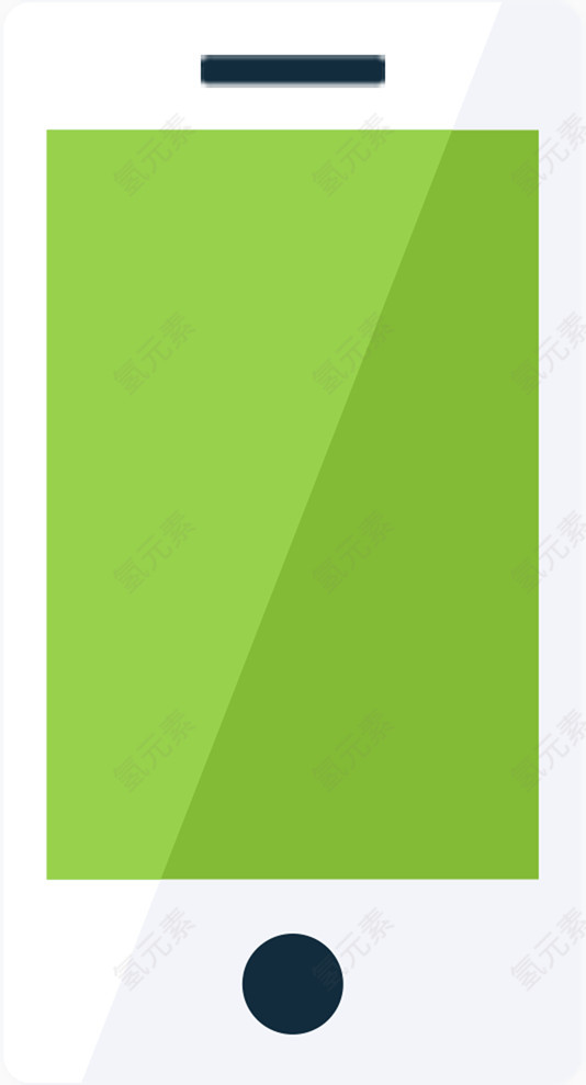 智能手机Green-Flat-icons