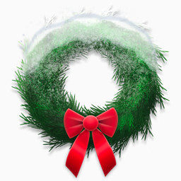 雪圣诞节花环holiday-wreaths-icons
