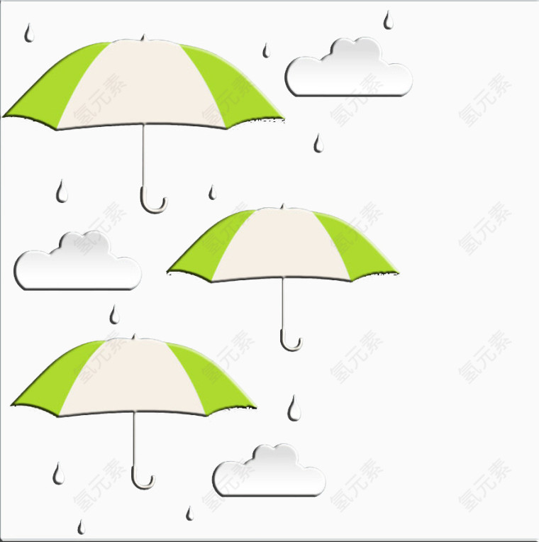创意雨伞素材