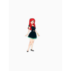 红色头发的女孩