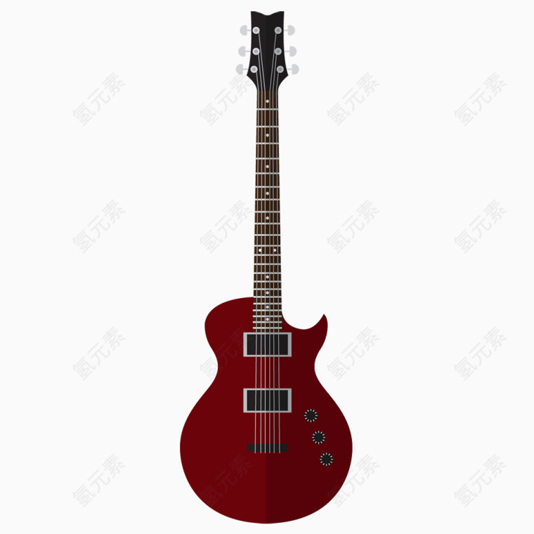 红色电子吉他