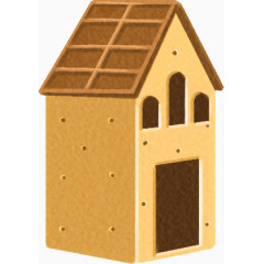 高清创意合成饼干小房子造型