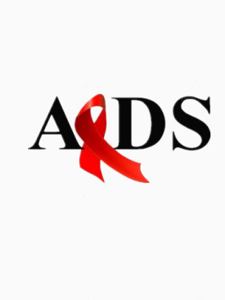 艾滋病防治日艾滋病英文艺术字下载