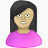 用户女性橄榄粉红黑色特征简介成员的人人人类女人帐户网络博客