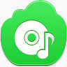 音乐磁盘free-green-cloud-icons