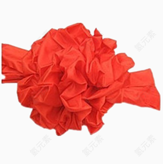 红色丝绸花球礼球