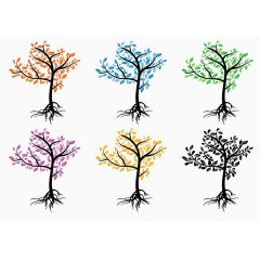 季节性色彩鲜艳的树