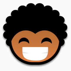 笑表情符号black-power-emoticons-icons