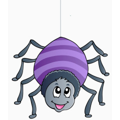 紫色的蜘蛛