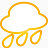 天气雨超级单黄图标