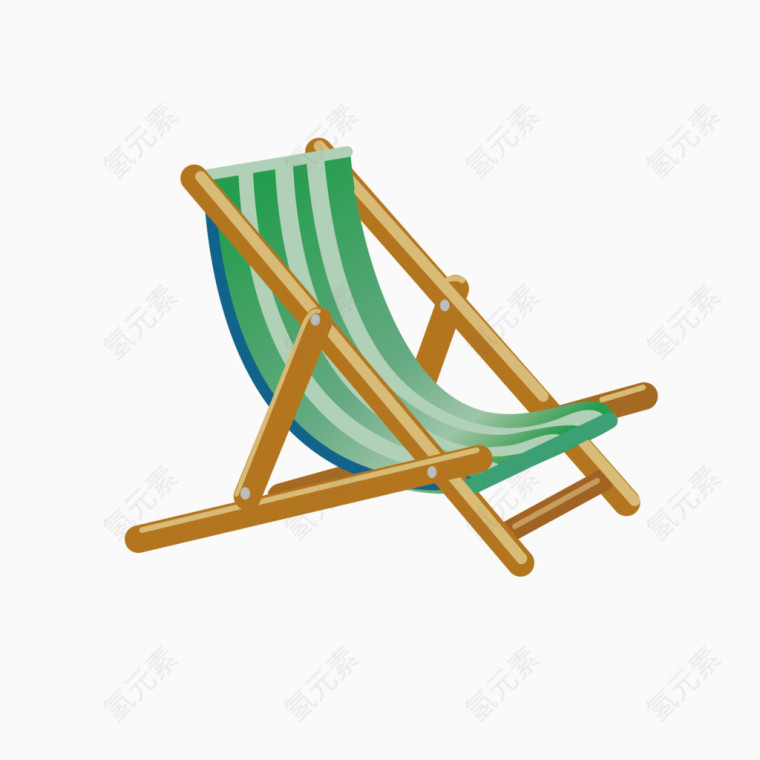 卡通沙滩椅绿色