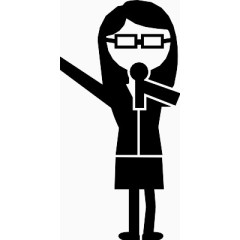 女人Academic-SVG-icons