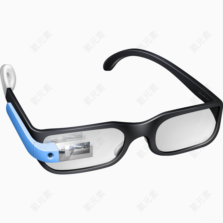 蓝色玻璃杯谷歌GoogleGlass的家伙免费谷歌玻璃图标集