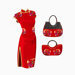 中国旗袍 手袋