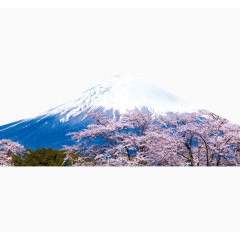 樱花雪山装饰元素