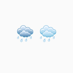 天气符号 下雨 雨天