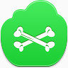 骨头free-green-cloud-icons