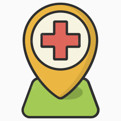 医院位置医疗地点导航定位药房选址医学下载