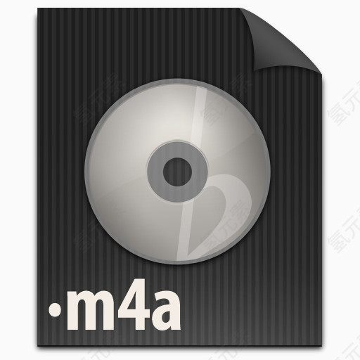 文件M4A格式Chakram-icons