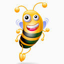 蜜蜂Bee-cartoon-icons