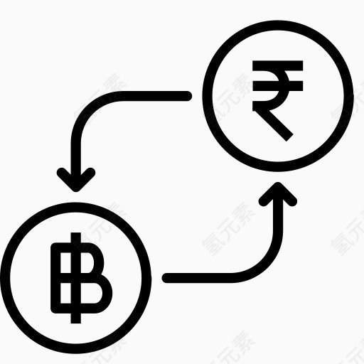 比特币转换货币金融钱卢比以货币转换-印度卢比