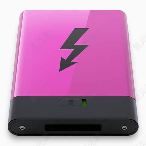 粉红色的雷电B图标