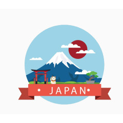 日本旅游元素