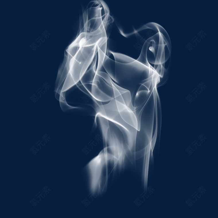 白色香烟雾气烟雾合成元素