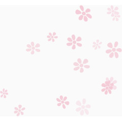 粉色手绘小花