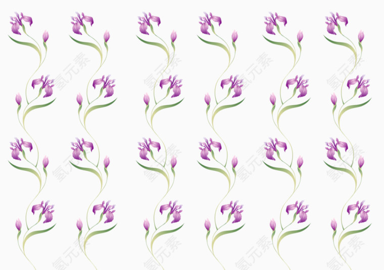 紫色花朵背景花纹