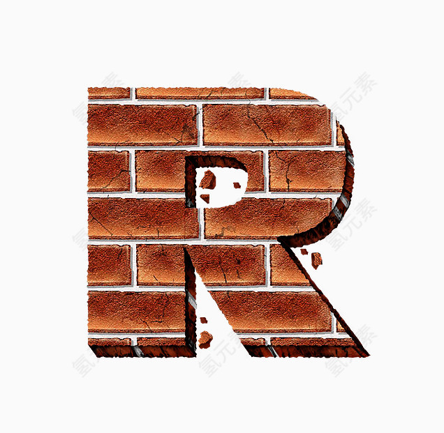 砖纹字母R