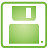 软盘磁盘super-mono-green-icons