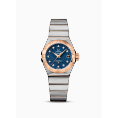 蓝色欧米茄女表腕表手表