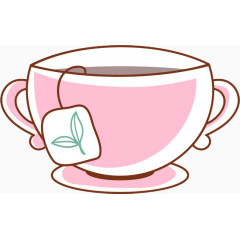粉色可爱茶叶杯