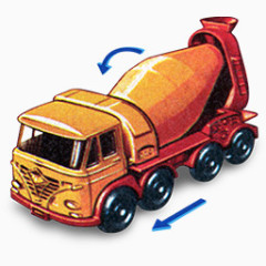 混凝土卡车与运动1960 -火柴盒汽车图标