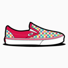 Vans Retro Dots Magenta Icon