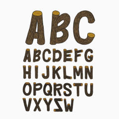 字母  木质字母