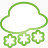 天气雪super-mono-green-icons