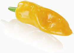 新鲜的黄色水果青椒