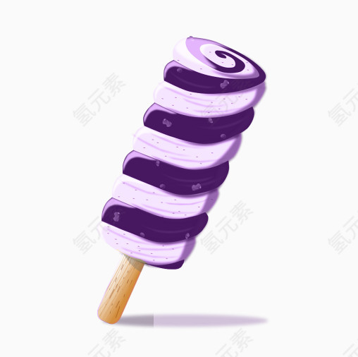 紫色条纹旋转冰棍