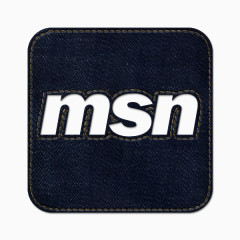 牛仔琼社会MSN标志广场蓝色牛仔裤社交媒体