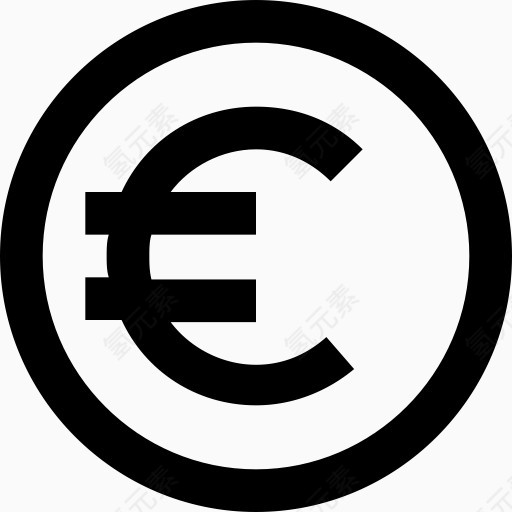 硬币货币欧元欧元金融财务