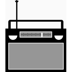 黑色的收音机