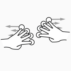 四手指分裂gestureworks图标