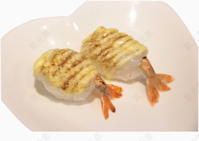 鱼尾米团寿司