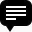 speech bubble left icon