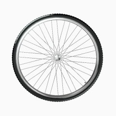 自行车轮胎卡通矢量图片