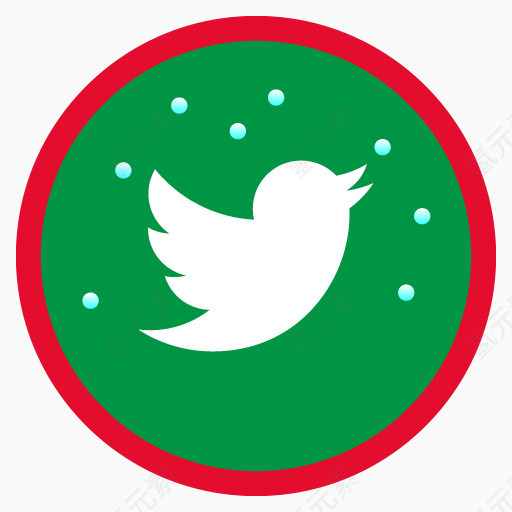 推特christmas-social-networking-icons
